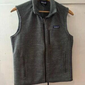 Patagonia Charcoal Sweater Fleece Full Zip Vest • Size: M